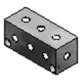 BMUALP, BMUALAP, G-BMUALP, G-BMUALAP - Manifold Blocks - Pneumatic - Pitch Configurable BMUAL_Series - 50 Square