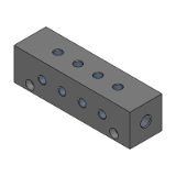 BMUFP, BMUFRP, BMUFSP, G-BMUFP, G-BMUFRP, G-BMUFSP - Manifold Blocks - Hidraulic - Pitch Configurable BMUF_Series - 40 Square