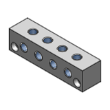 BTLAP, BTLAAP, G-BTLAP, G-BTLAAP - Terminal Blocks - Pneumatic - Pitch Configurable BTLA_Series - 25 Square
