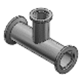 FRNWTD - Fittings for Vacuum Pipes - NW(KF) Flanged -Reducing Tees-