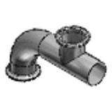 SNLEFP - Welded Sanitary Pipes -Branched- -Elbow x Pipe-