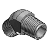 YCWPT - Hydraulic Couplings - 45 degrees Elbow Type - PT, PT Both-Side Male Threads