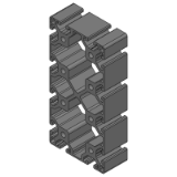 HFS10-120180, HFS10-120240, GFS10-120180, GFS10-120240 - Aluminum Frames -10 Series - 120x180 mm 120x240 mm 3Rows or more Grooves Four Slots per Side - Configurable Length