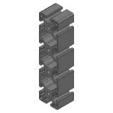 HFS10-60180, HFS10-60240, GFS10-60180, GFS10-60240 - Aluminum Frames -10 Series - 60x180 mm 60x240 mm 3Rows or more Grooves Four Slots per Side - Configurable Length