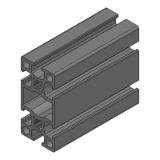E-TLCF4-2040 - Economy Aluminum Frame 4 Series Square-Specified Length 20x40mm 2 Slot
