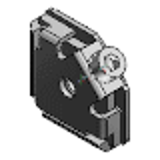 HABL5 - Supports simples pour post-montage-Pour la série HFS5 profilés carrés en aluminium 20/25/40
