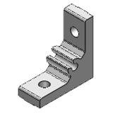 HBKTST5 - Extruded Brackets -For 1 Slot- Thick Brackets (with Tab)