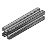 HFSP5-2020, HFSP5-2525, HFSP5-4040 - HFS5 Series -Aluminum Extrusion with Milled Surfaces/Spuare-