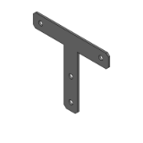 SL-SHPTTS5, SH-SHPTTS5, SHD-SHPTTS5 - Precision Cleaning Sheet Metal Brackets - For HFS5 Series - T Shaped / Cross Shaped