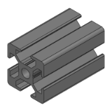 GNFS6-3030 - 6 Series (Slot Width 8mm) 30,30mm Square Aluminum Extrusions (M6, M5, M4, M3 Nuts)   - High Rigidity