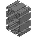 NEFS6-6090, NEFS6-60120, HFS6-6090, HFS6-60120 - HFS6 Series Aluminum Extrusions 60 Square -3 or more slots-