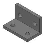 SL-HBLSD6, SH-HBLSD6, SL-HBLSDB6, SH-HBLSDB6 - Precision Cleaning Thin Brackets - HFS6 Series (Aluminum Extrusions 30, 50, 60 Square) 2 Slots