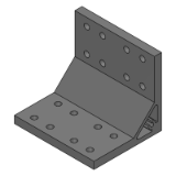 SL-HBLTFW6, SH-HBLTFW6 - Precision Cleaning Brackets - 6 Series - Ultra Thick Brackets - 3 Slots - 12 Holes - For 100