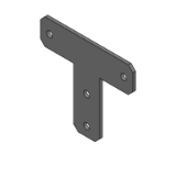 SL-SHPTTS6, SH-SHPTTS6, SHD-SHPTTS6 - Precision Cleaning Sheet Metal Brackets - For HFS6 Series - T Shaped / Cross Shaped