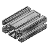 HFSP8-8040, GFSP8-8040 - HFS8 Series -Aluminum Extrusion with Milled Surfaces/Rectangle (Horizontal)-