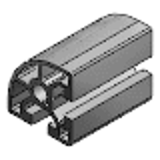 NFSR8-4040 - 홈폭10mm(8시리즈)40･40mm각 알루미늄프레임(M8･M6･M5･M4너트) -기타-