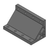 SL-NBLUQ8, SH-NBLUQ8 - Precision Cleaning Extruded Brackets - For 3 or More Slots - Brackets for Heavy Load