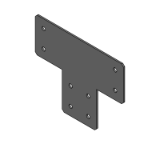 HPTTD8-45 - Sheet Metal Brackets - For HFS8-45 Series - T Shaped / Cross Shaped