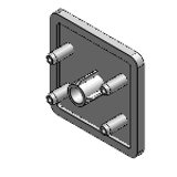 GFC8-4040 - 型材盖 - 8系列(槽宽10mm)铝合金型材用(对应型材 GFC8-4040) -