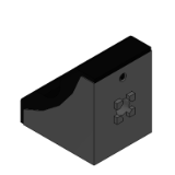 HBLFSNT8-45 - Brackets with Caps HFS8-45 45mm Square