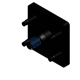 HFCB5 - Extrusion End Caps - HFS5 Series (Aluminum Extrusions 20 Square) - Screw Mounted