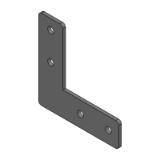 LPOPC - Economy European standard Sheet Metal Brackets for Aluminum Frames - External connection board