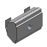 HNTAP6,SHNTAP6 - Kurze Nutensteine für Nachmontage mit Federstahlblatt - Für Aluminiumprofile Serie HFS6 30/50/60/100mm quadratisch