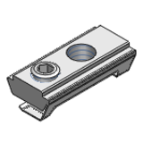 PACK-HNTRP5,PACK-SHNTRP5 - 5シリーズ(溝幅6mm)用 アルミフレーム用板バネ付き後入れロックナット(100個パック)
