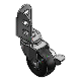 CNGAS - 脚轮 -L型安装式带挡块型-
