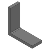 LAJS, LAJD, LAJC - Angles en L-Stock carré meulé-Perpendicularité extérieure de référence-Dimension sélectionnable-