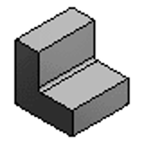 LRA - 铝合金制L型角材 -材料切断无R角自由指定型-