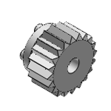 GEAL, GEALB, GEALG - Keyless Spur Gears - Pressure Angle 20 degree Module 1.0/1.5/2.0/2.5/3.0