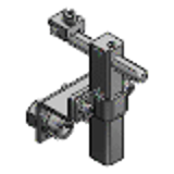 CGH, CGHL - Miniature Conveyor Guide Rail Brackets - Offset