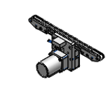 CVSTR - 同步齿形带输送机 窄型 -单列中间驱动双槽/3槽型材(带轮直径19mm/20mm)-
