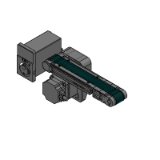 GVHA2 - Flat Belt Conveyors SV Series/Brushless Motors (AC Input) - Head Drive 2-Groove Frame Type (Pully Dia.30mm)
