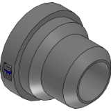 AS EO - SAE Straight flange adapter