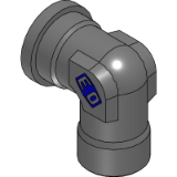 WFS EO - SAE 90° elbow flange adapter