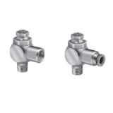 3251 Series - Right Angle Flow Control Valves, 1/8" to 1/2" Ports