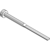 EES-2CL - Nitrided flat ejector pin