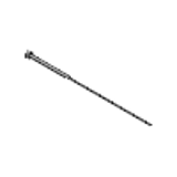 EES-3CP Nitrided shoulder ejector pin cylindrical head in inches