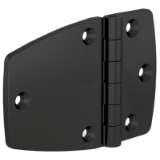 5413559 - Asymmetrical polyamide hinges with carbon fiber