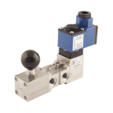SS1432CC#15L - Solenoid valves 3/2 with self-locking manual reset