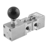SS1432C1115# - Pneumatic valve with self-locking manual reset inverted