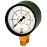 Differential pressure gauges, two connections on bottom