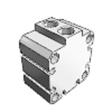 NCQ8_ST/NCDQ8_ST - Compact Cylinder/Single Acting, Single Rod