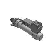 CVM3 - 밸브 부착 에어 실린더／단동・전진, 후진