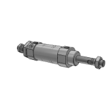 CM2W-Z 10/11/21/22 - Air Cylinder/Standard: Double Acting Double Rod Clean Series