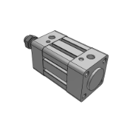 MB1K-Z/MDB1K-Z - Square Tube Type Air Cylinder: Non-rotating Rod Double Acting, Single Rod