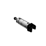 NCGK/NCDGK - Air Cylinder: Non-rotating Rod Type Double Acting, Single Rod