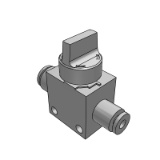 25A-VHK-A1 - フィンガバルブ 標準タイプ/1(P)/2(A): ワンタッチ管継手